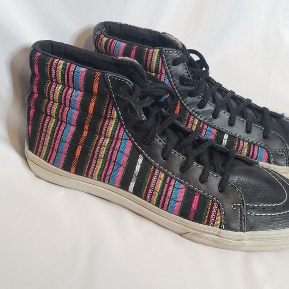 Vans Old Skool Sk8 Hi Guate Stripe Multicolor Mens 7 High Top Lace Up main image 7
